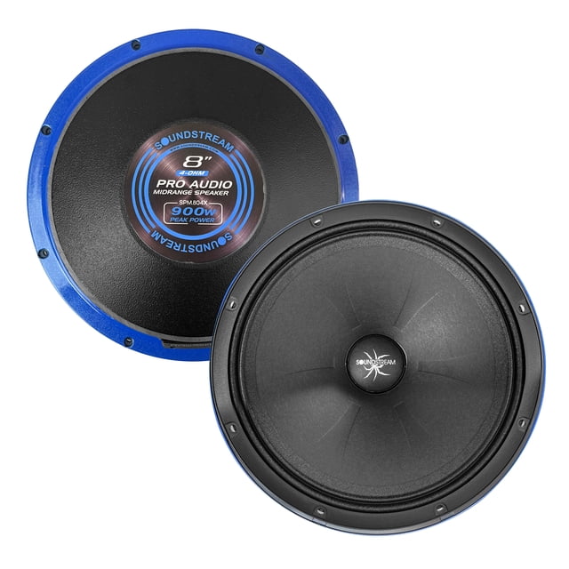 Par Bocinas 8 Pro Audio Soundstream Spm.804x Medio Rango 900w Max 275w Rms 4 Ohm Alta Potencia Car Audio