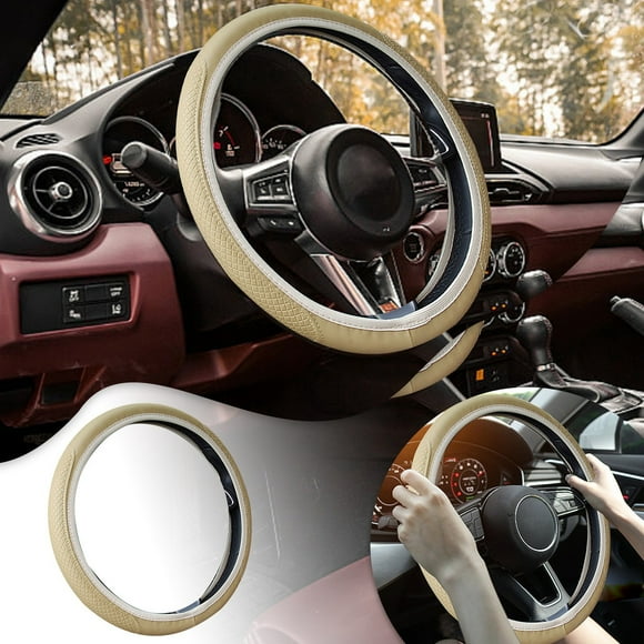BotaniNest Universal Steering Wheel Cover Durable Elastic Grip For Enhanced Control Easy Installation With Fibers Compatible With Most Vehicles