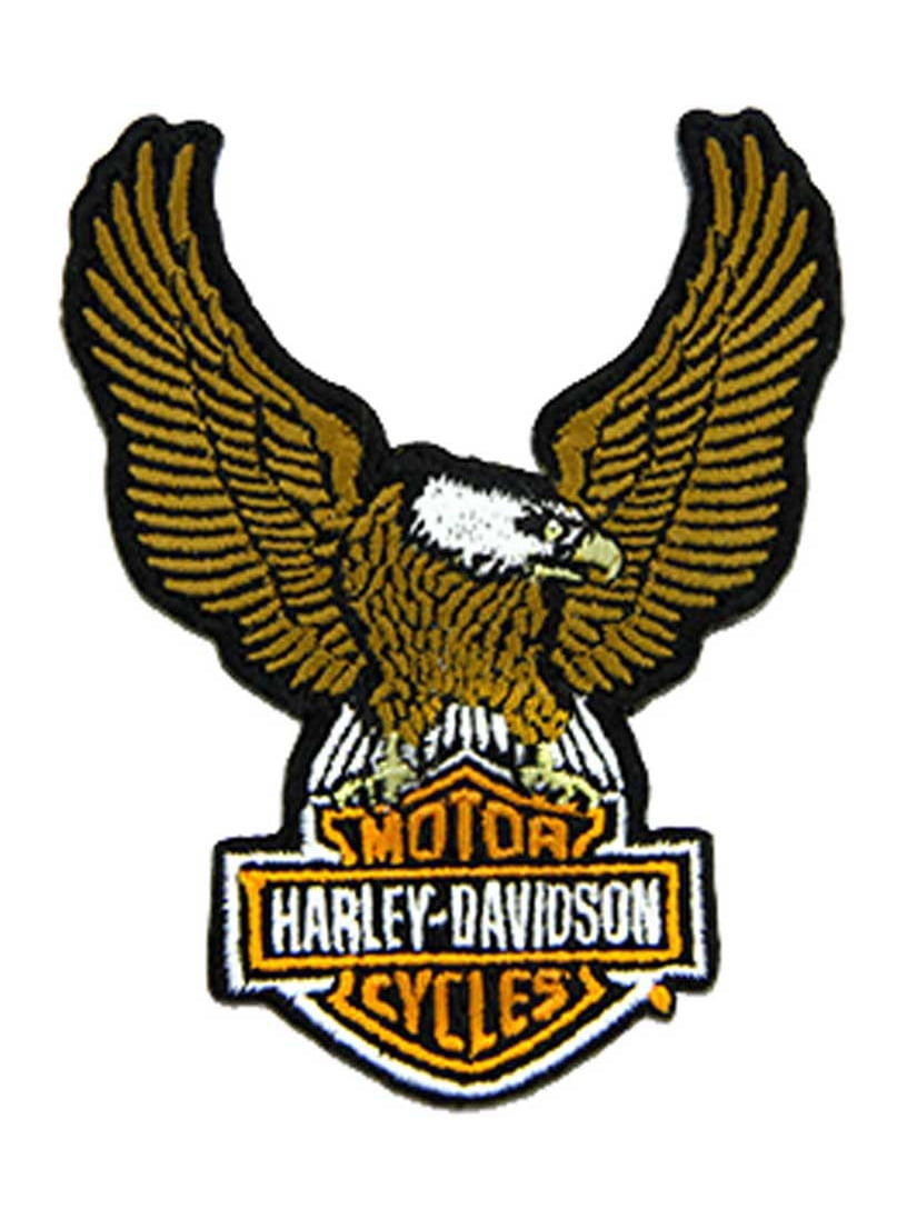Harley Davidson Emblem Motorcycle Biker Vest Embroidered Sew on Patch HD-4 