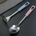 thumbnail image 5 of REOFLYUP Stainless Steel Long Rice Spoon For Cooking and Serving 1Set 10.6x2.8x1.6in, 5 of 5