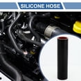 thumbnail image 2 of Unique Bargains 1 Set 30mm/1.18" ID 150mm/5.91" Length 0 Degree Black Red Silicone Hose with Clamps Coolant Hose Universal, 2 of 7