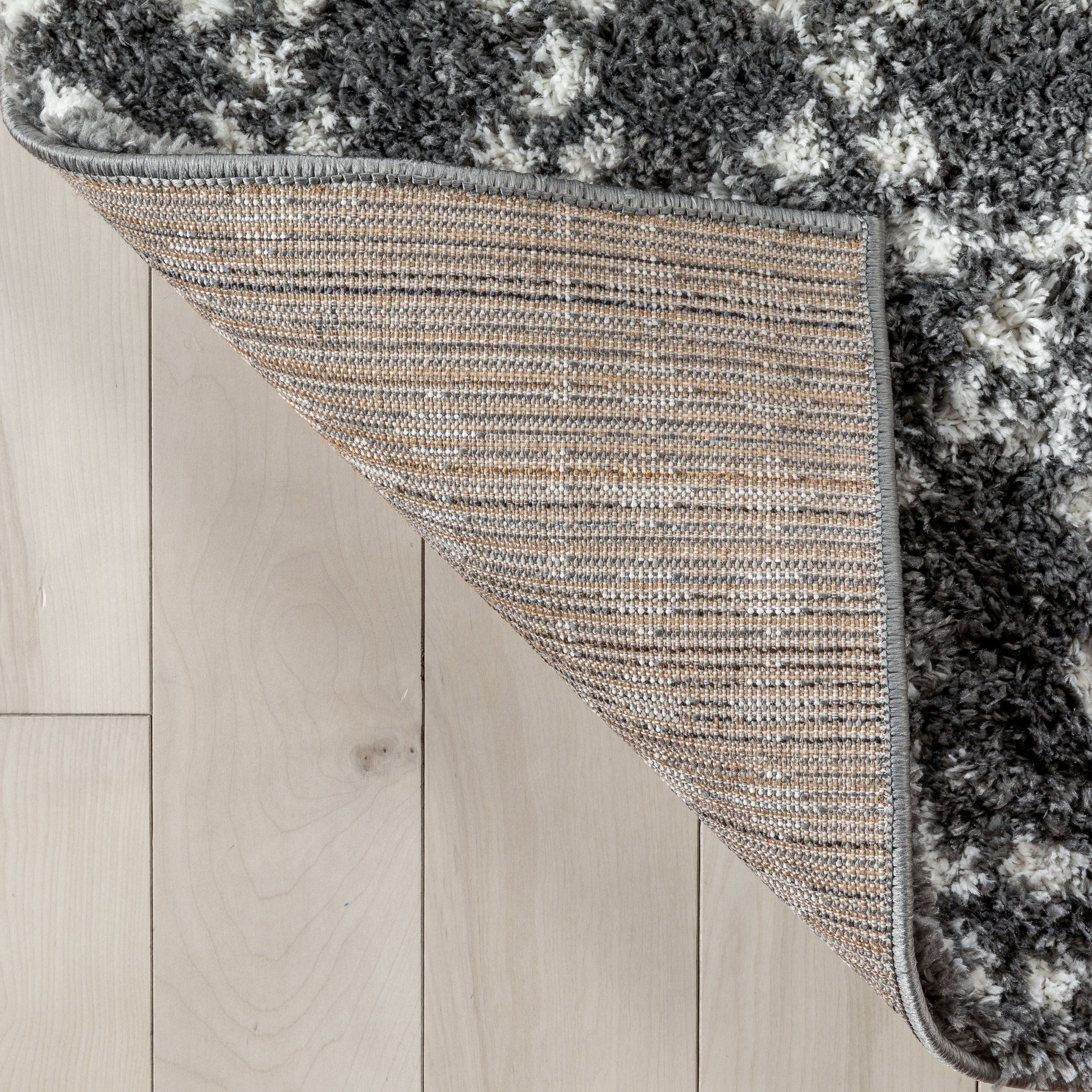 Well Woven Moroccan Area Rug, 9' x 7', Irresistibly thick Shag Pile, Easy to clean