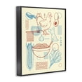 thumbnail image 2 of Stupell Industries Modern Minimalist Ramen Ingredients Black Framed Giclee Art, 11 x 14, by Tobe Fonseca, 2 of 8
