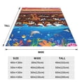 thumbnail image 5 of Bingfone Animals On Noah'S Ark2 Print Flannel Fleece Blanket Throw Blanket For Bed,Sofa,Couch,Travel,Camping(40"X30"), 5 of 9