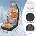 thumbnail image 7 of KUIFORTI Colorful Hippie Flower Seat Covers for Car Soft Car Seat Protector Front Seats Only Elastic Fabrics Full Protection Cars Interior Cover Easy Installation Universal Fit Cars Sedans SUV, 7 of 7