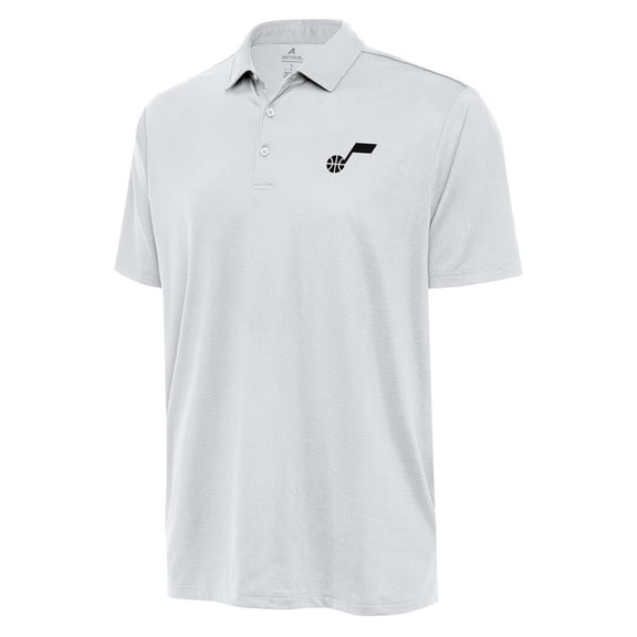 Men's Antigua  White Utah Jazz Big & Tall Ellipse Polo