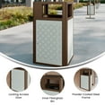 thumbnail image 4 of Flash Furniture Brooks Steel Indoor-Outdoor Trash Can with Locking Access Door 31.4 Gallon, 4 of 14