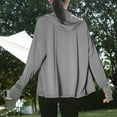 thumbnail image 5 of CFLVAEK Womens Sun Protection Shirts with Thumb Hole Long Sleeve UPF 50+ Hoodie Jackets Summer Casual Full Zip Clothing for Hiking Outdoor, 5 of 5