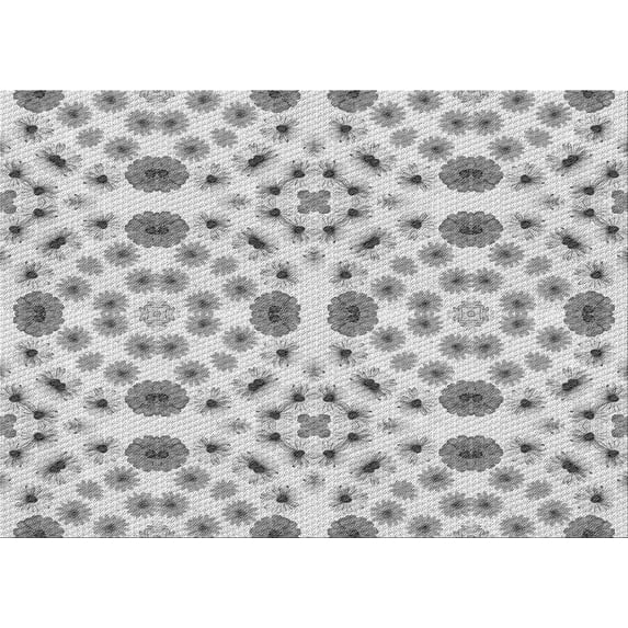 Ahgly Company Indoor Rectangle Patterned Battleship Gray Area Rugs, 2' x 4'