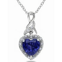 Everly Women's Created Sapphire Sterling Silver Necklace