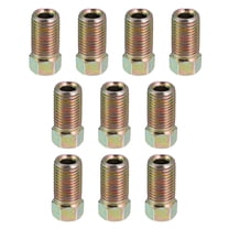 10pcs Motorcycle Brake Line Tube Fittings 3/8 x 24 UNF for 3/16" Hydraulic Brake Lines Union Durable