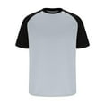 thumbnail image 5 of CHEEREAM Mens Casual Slim Fit T Shirts Raglan Short Sleeve Crewneck Baseball Tees Color Block Workout Fashion Shirt Gray M, 5 of 6