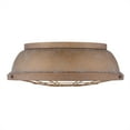thumbnail image 3 of Golden Lighting 7312-FM16 CP Bartlett Flush Mount Ceiling Light, Copper Patina, 3 of 3