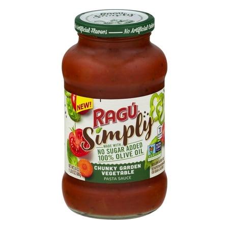 (3 pack) Ragu Simply Garden Vegetable Pasta Sauce, 24