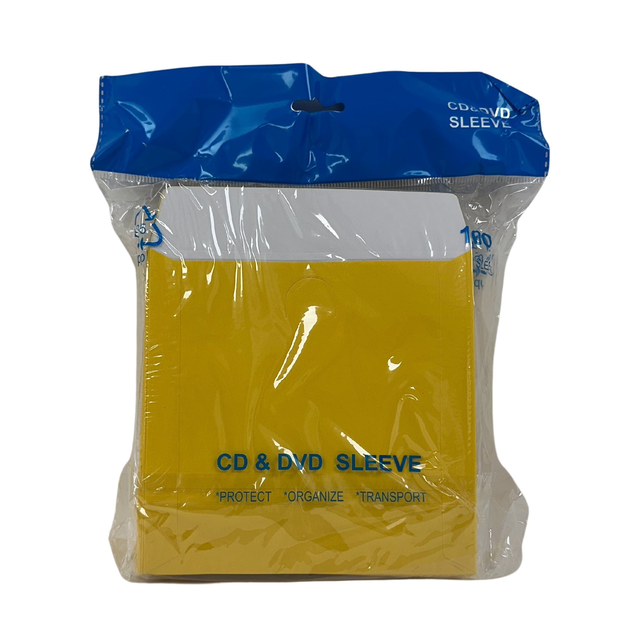 CheckOutStore 400 Yellow Color Paper CD Sleeves with Window & Flap