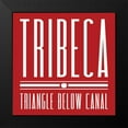 thumbnail image 2 of Grey, Jace 20x20 Black Modern Framed Museum Art Print Titled - TRIBECA red, 2 of 5