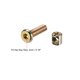 thumbnail image 4 of Juego de tuercas y pernos de muebles Uxcell M6 x 0.79'' con tornillos de socket hexagonal y tuercas de barril, galvanizado, 10 juegos, 4 of 5