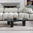 thumbnail image 5 of Magic Home 47.24'' Cloud Coffee Table,Modern Irregular Coffee Table for Living Room with 4 Legs,Black, 5 of 10