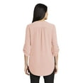thumbnail image 2 of Port Authority Women's 3/4-Sleeve Tunic Blouse, Rose Quartz, Large, 2 of 5