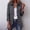 Dark Gray, variant on Womens Polka Dot Cardigan Blazer Ruffled Edge Button Up Casual Business Suit Coats Lightweight Long Sleeve Daily Fall Outerwear