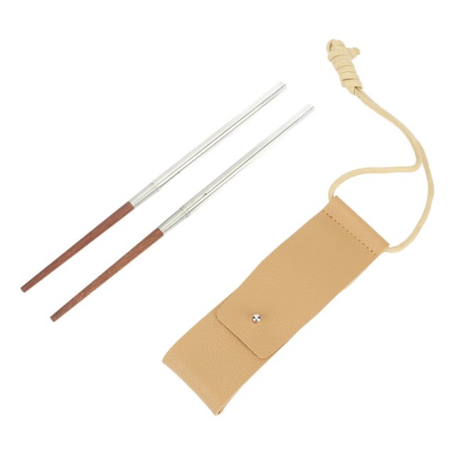 Palillos de madera portátiles, palillos de madera plegables Palillos de madera desmontables portátiles Palillos de madera para acampar Calidad de nivel superior