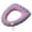 Pink, variant on Winter Plush Toilet Seat Cushion, Thickened Knitted Bathroom Cover, Washable Colorblock Padded Mat, Soft Seat Warmer for Master Bath, Guest Bathroom, RV, Spa, Cold Season Comfort, Purple