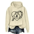 thumbnail image 4 of NMMUED Travel Hoodie, Baggy Hoodie, Sweatshirt for Women, Womens Hoodies Pullover, Hoodies Y2k, Beige XL, 4 of 4