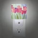 thumbnail image 2 of Lámpara Smoaffly Pink Tulip LED con sensor automático de luz nocturna, 2 of 7