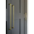 thumbnail image 4 of Goo-Ki Brushed Gold Cabinet Pulls with 12.6'' Hole Centers, Modern Style Zinc Alloy Cabinet Handles for Dresser,Wardrobe,Cupboard- 6 Pack, 4 of 5