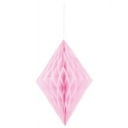 Diamond Tissue Paper Decoration, 14 in, Light Pink, 1ct