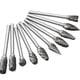 thumbnail image 1 of Juego de fresas de carburo compatible con herramienta rotativa, 10 piezas, brocas para molinillo de troquel, lima rotativa con vástago de 1/8 pulgadas, accesorios para herramientas para accesorio, 1 of 5