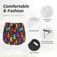 thumbnail image 4 of Balery Colorful Cats Pantalones cortos deportivos para mujer con forro y dos bolsillos, elásticos, para entrenamiento, gimnasio, yoga-Large, 4 of 7