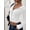 White, variant on Women's Hooded Zip Up Jacket with Pockets Long Sleeve Top for Fall Winter Daily Wear