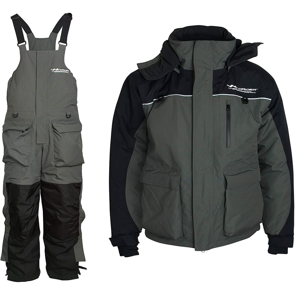 WindRider Ice Fishing Suit Insulated Bibs and Jacket Flotation