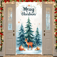 thumbnail image 2 of Festive Decoration Merry Christmas Banner Winter Wonderland Holiday Decor Colorful Design for Christmas Party Home Decoration Event Celebration, 2 of 9
