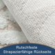 thumbnail image 3 of Alfombra de baño de Flores Blancas y Beige (Color Caqui) - Alfombra de baño Antideslizante de 50 x 80 cm para baño Alfombra de baño súper absorbente Duradera Lavable a máquina de Microfibra Suav, 3 of 5
