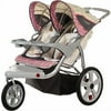 InStep Grand Safari Swivel Wheel Jogger - Double-Color:Tan w/ Pink