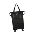 thumbnail image 3 of Bolsa de viaje con ruedas, diseño compacto y funcional Negro Doble Expansión, 3 of 9