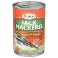thumbnail image 6 of (2 pack) Grace Jack Mackerel in Tomato Sauce 15 oz Can, Rich in Omega-3, High in Protein, Low-Calorie Option, 6 of 12