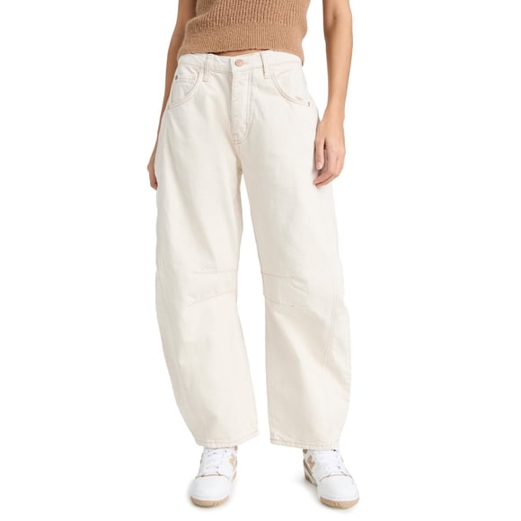 Pantalones FP Movement Good Luck Jeans de Tiro Medio y Corte Barril Milk 24