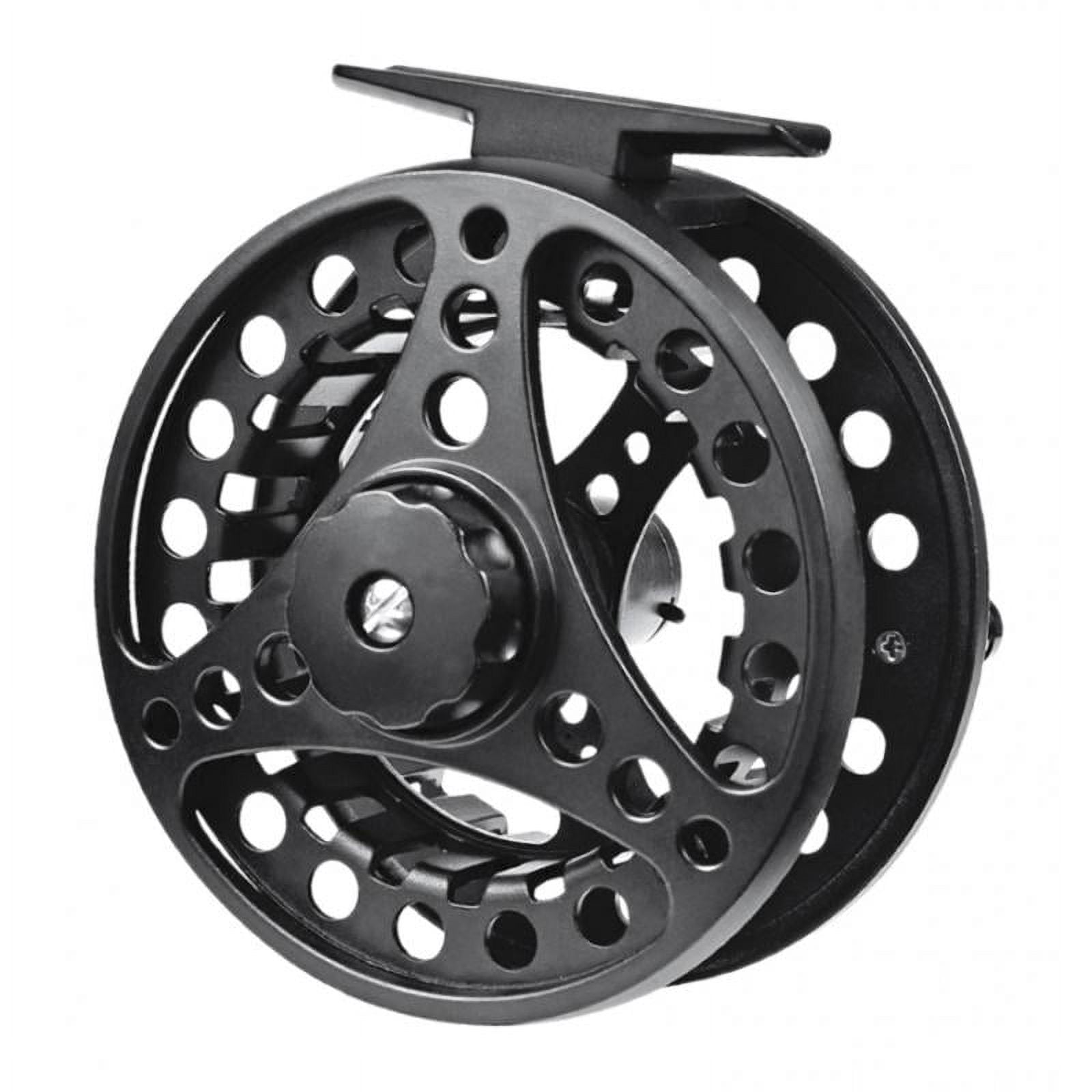 Aluminum Alloy Fly Fishing Reel 5/6, 7/8, 9/10 Weight With Ball Bearings 95mm Black