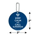thumbnail image 6 of Superman Keep Calm and Call Round Luggage ID Tag Card Suitcase Carry-On, 6 of 8