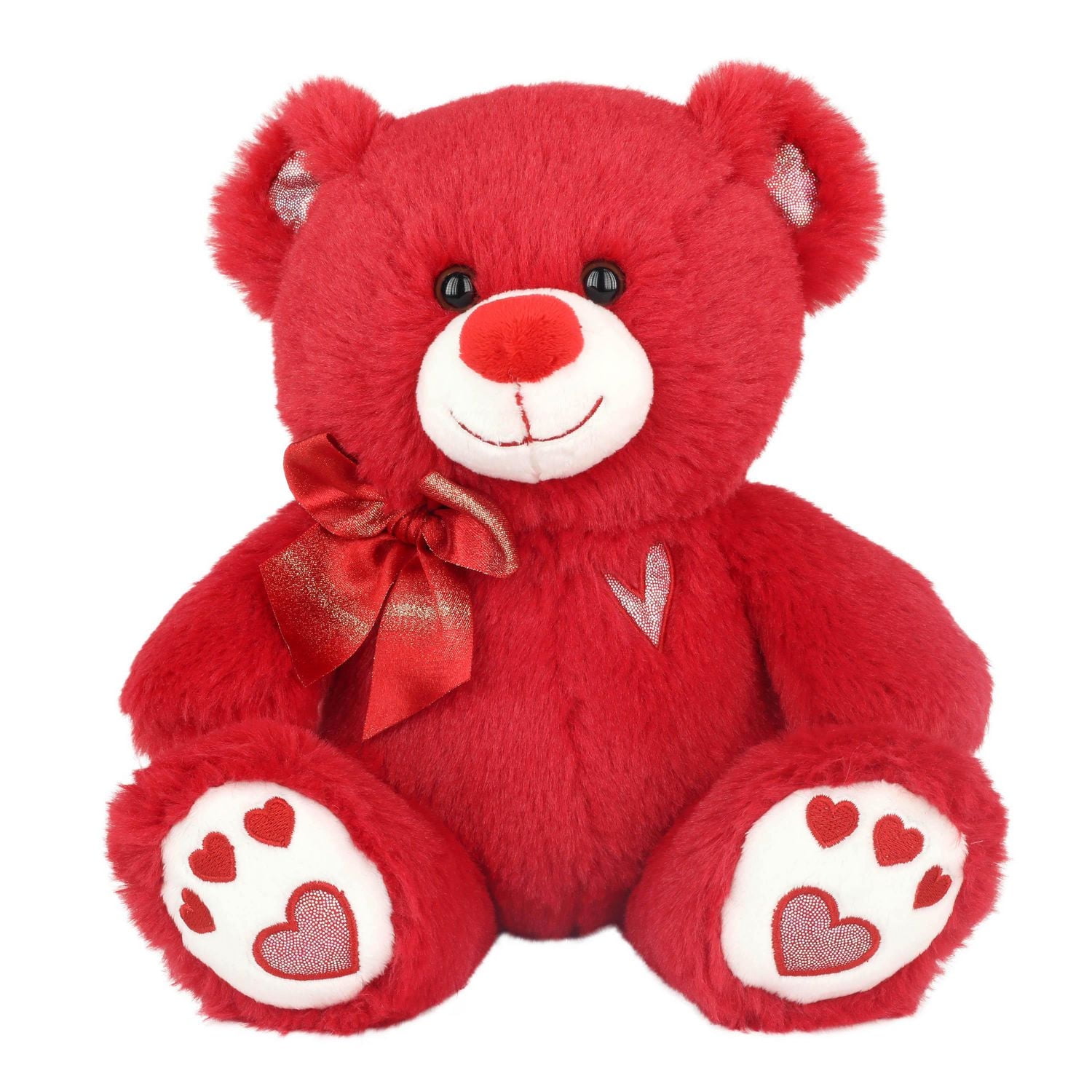 Way to Celebrate Valentine’s Day Snuggly and Cuddly Teddy Bear, Red