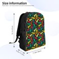 thumbnail image 4 of Honeii Pineapple Fruit Colorful Print Laptop Backpack for Work, College, Travel, Daily Backpacks for Men Women, Sport Rucksack,Computer Bag, 4 of 8