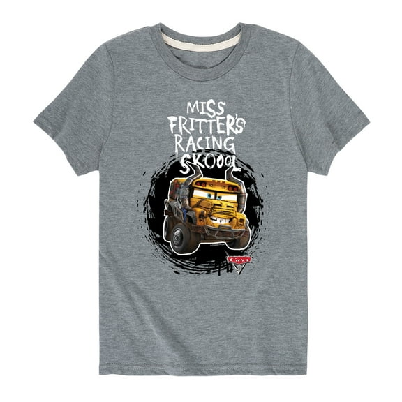 Disney's Cars - Miss Fritters School - Boy's Toddler And Youth Short Sleeve Graphic T-Shirt