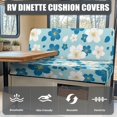 thumbnail image 4 of Uorisanigo RV Couch Covers for Sofa 2 PCS, Hawaiian Flowers Camper Cushion Covers Dinette Booth Seats Washable Cushion Slipcovers with Elastic Bottom Accessories for Pets, 4 of 7