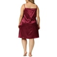 thumbnail image 3 of NOMADIC NOOK Women's Plus Size Nightgown Lace Spaghetti Lounge Packs Sleep Dresses, 3 of 5