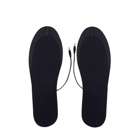 OkrayDirect USB Charging Electric Heated Insoles Pad Shoes Boots Heater Keep Feet