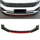 thumbnail image 4 of Divisor Delantero Difusor De Parachoques Universal Parachoques Delantero Labio Spoiler Chin Body Kit Protección PP Auto Coche Exterior Aerodinámico Piezas Amonsee Otros, 4 of 8