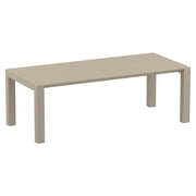 Siesta ISP774-DVR 70 - 86 in. Vegas Dining Extendable Table Dove Gray